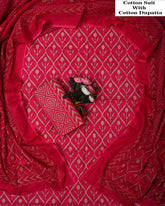 Exclusive Hand Block Cotton Suit With Cotton Dupatta